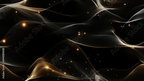 Winter Abstract Art with Smooth Lines and Sparkling Textures