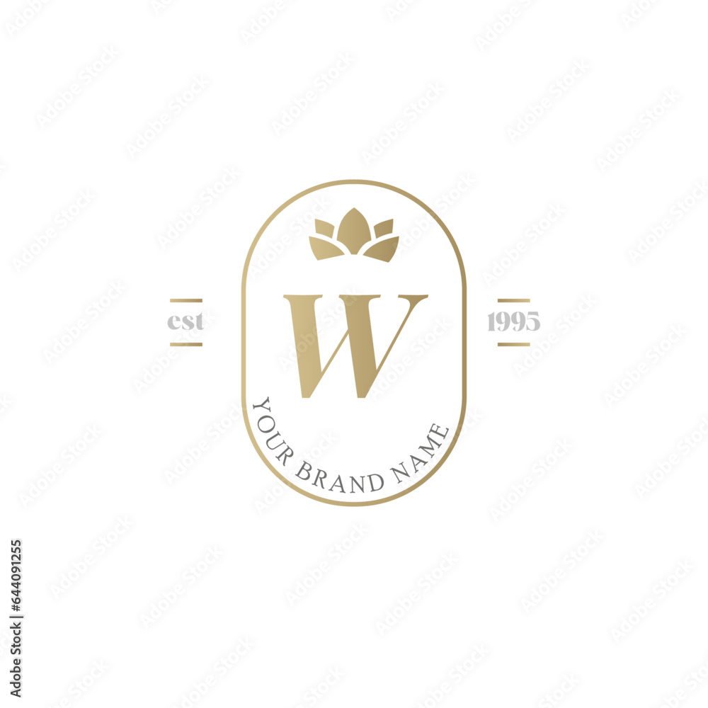 Luxury letter brand gold logo Luxury letter brand gold logo