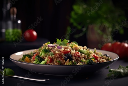 Quinoa salad with vegetables 