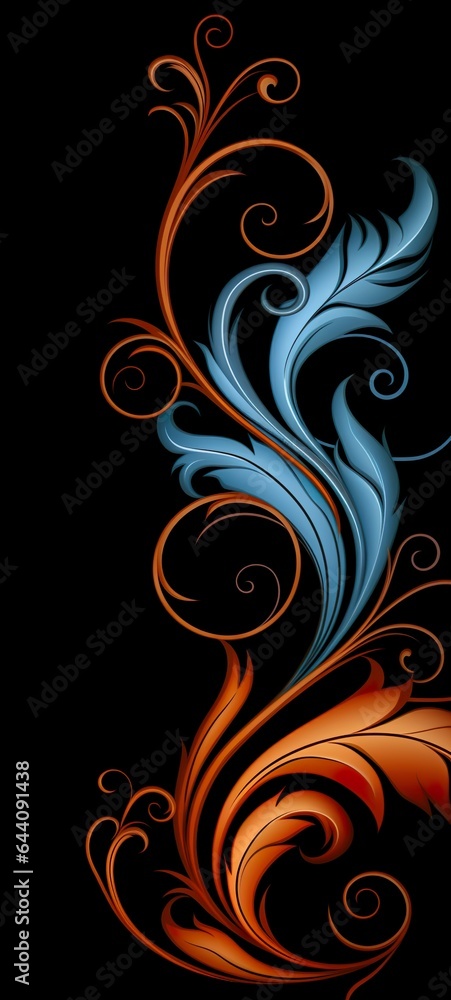 Abstract floral background for iPhone made with Ai generative technology Abstract floral background for iPhone made with Ai generative technology