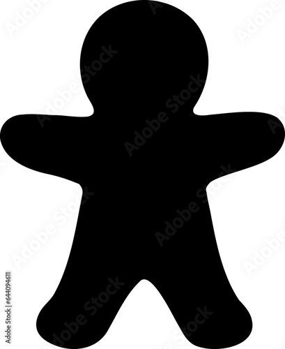 gingerbread man silhouette