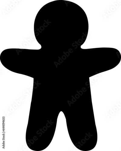 gingerbread man silhouette
