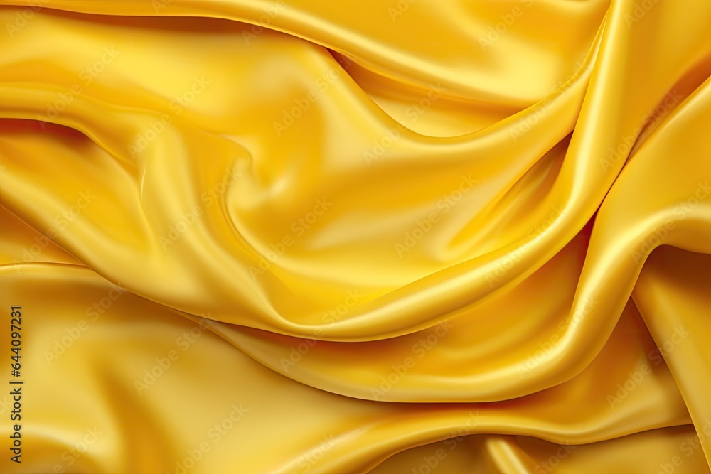 yellow silk fabric - generative ai yellow silk fabric - generative ai