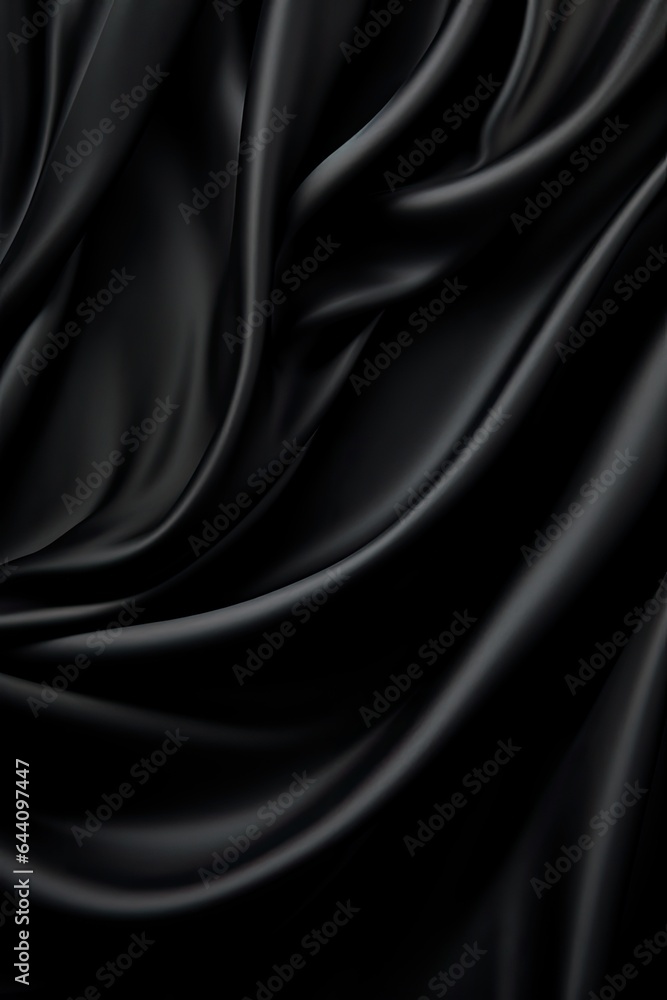 Fototapeta premium black silk background - generative ai