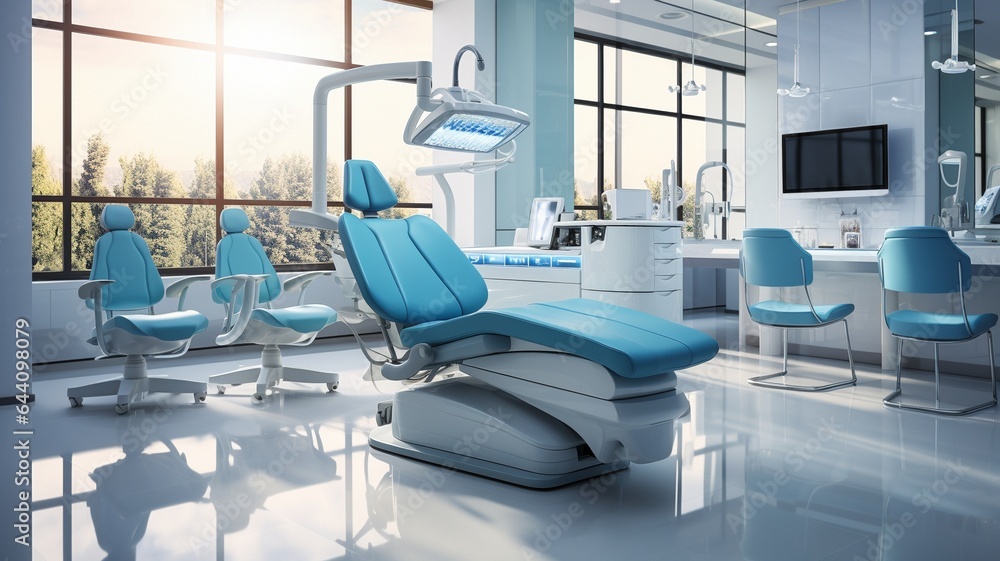 No one is present in this deserted, contemporary, dental instrument-equipped stomatology hospital office. . No one is present in this deserted, contemporary, dental instrument-equipped stomatology hospital office. .