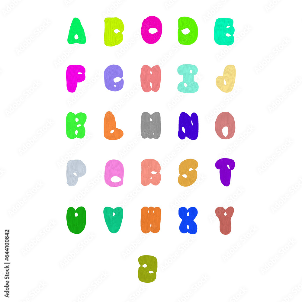 colorful alphabet letters colorful alphabet letters