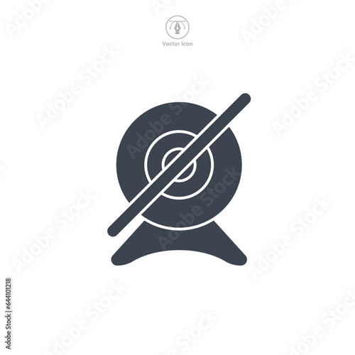 Webcam icon symbol vector illustration isolated on white background