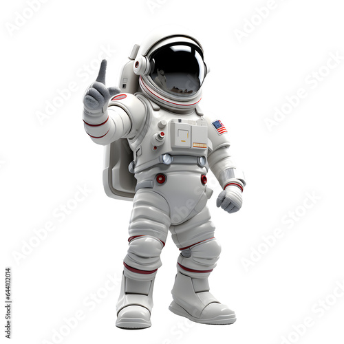 astronaute qui fait un signe de pouce en l'air avec la main - fond transparent