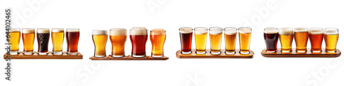 Beer Flight clipart collection, vector, icons isolated on transparent background