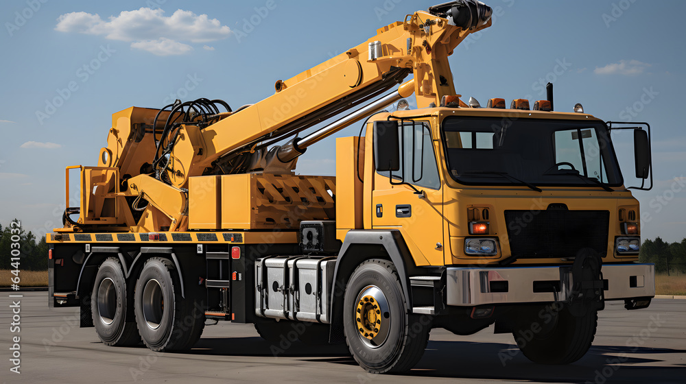 Truck Crane Power: Construction Equipment Lifting Heavy Loads