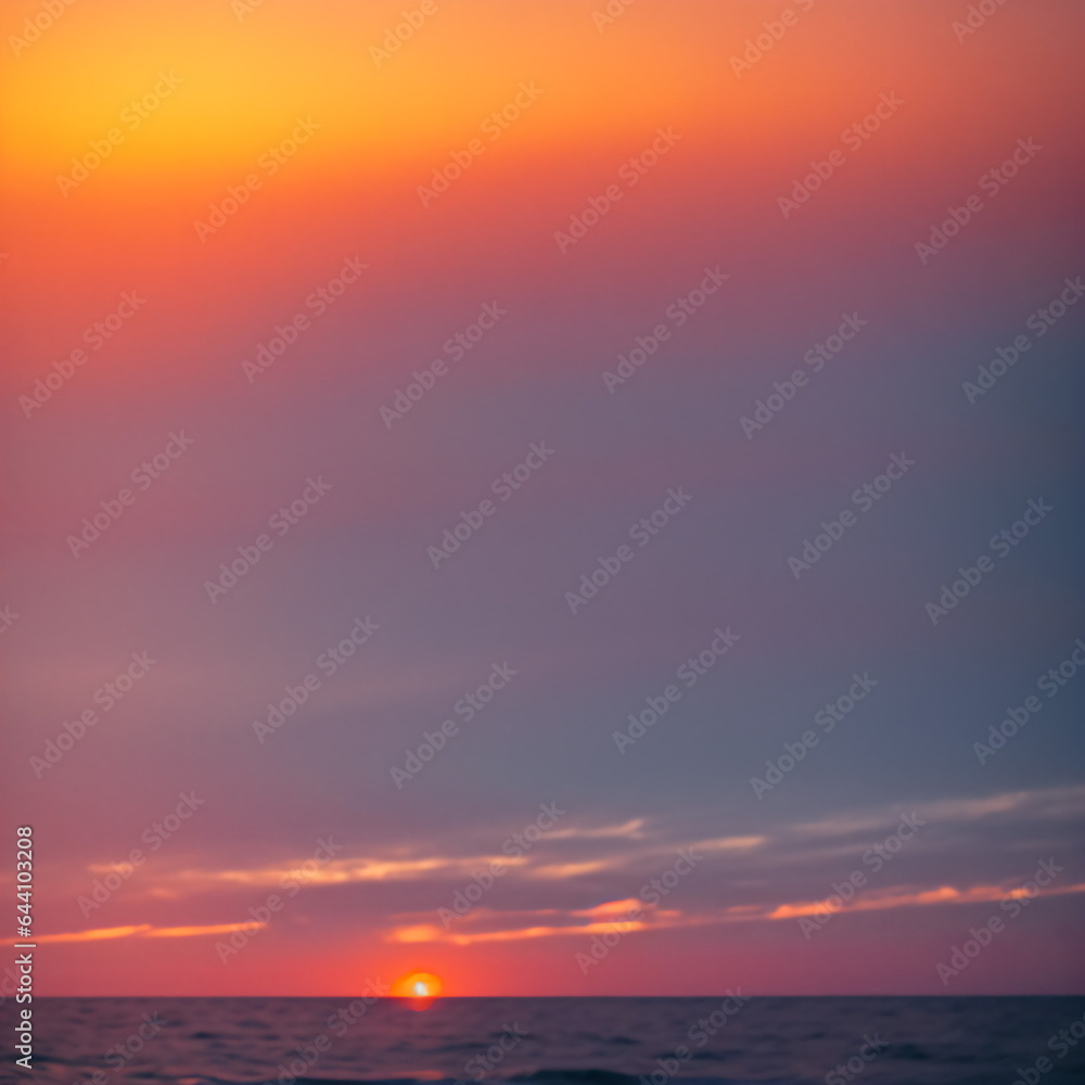 Fototapeta premium sunset over the sea