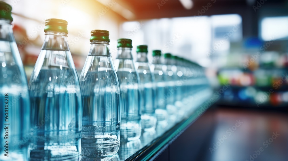 Sparkling water in a supermarket Sparkling water in a supermarket