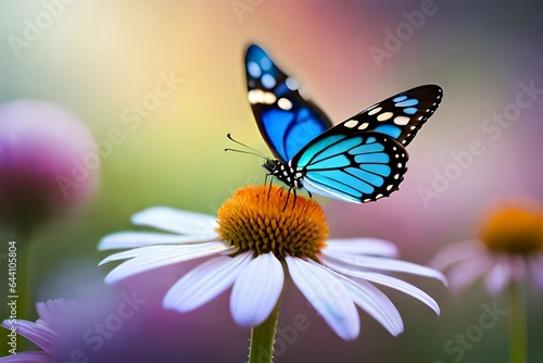 butterfly on flower © munazza