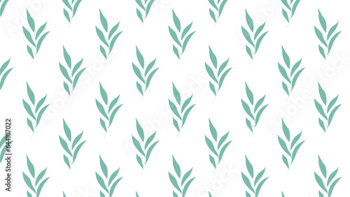 Seamless pattern with abstract hand drawn plants. Vector illustration