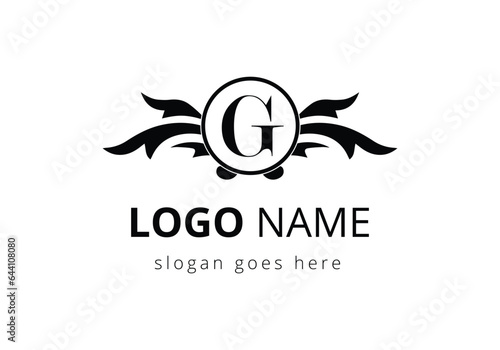 Letter G Wing Logo Design For Freight and Transportation Symbol. photo