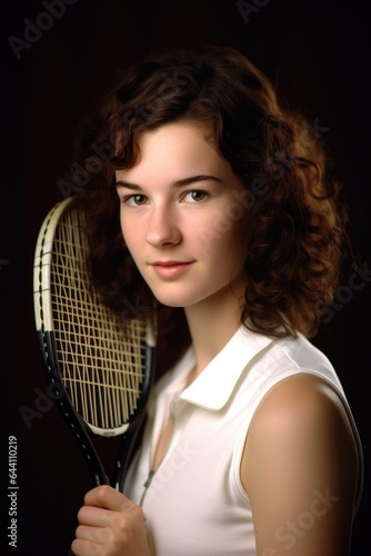 portrait of a young woman holding her tennis racket © Alfazet Chronicles