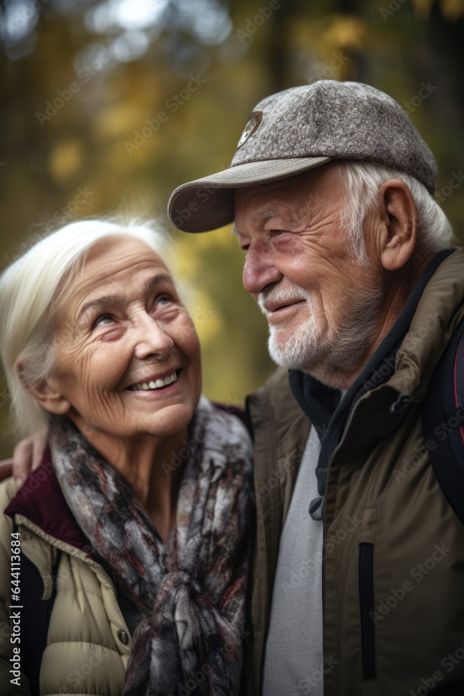 a senior couple enjoying some time together on their trip a senior couple enjoying some time together on their trip