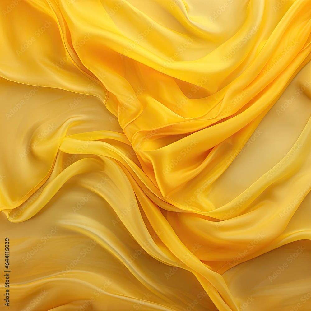 yellow silk fabric - generative ai yellow silk fabric - generative ai