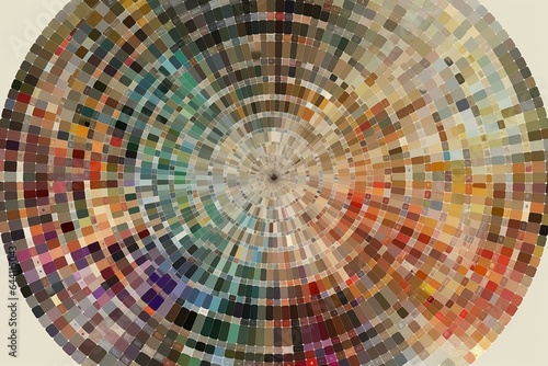 A round color palette with 96 variations. Generative AI