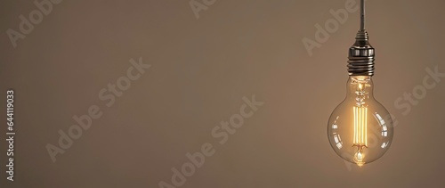 Light bulb on vintage backgrounds.