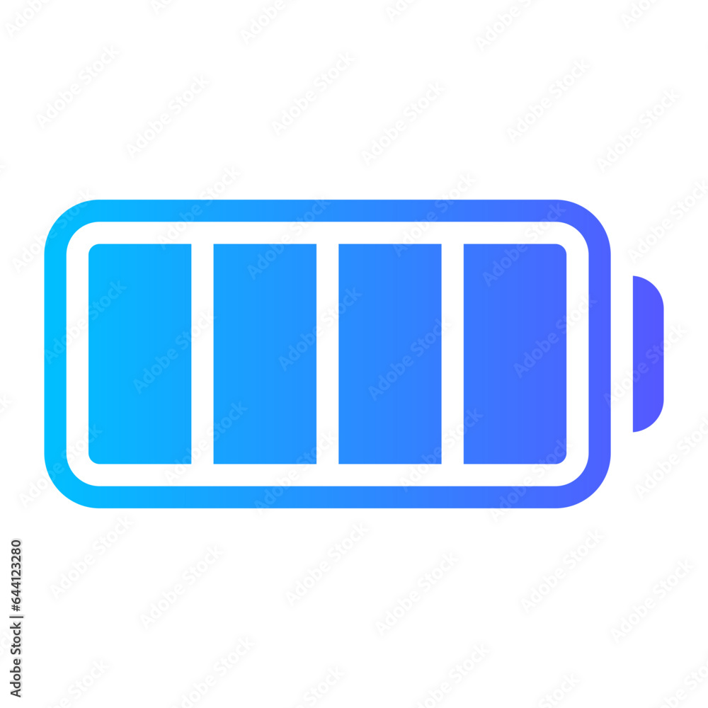 full battery gradient icon full battery gradient icon