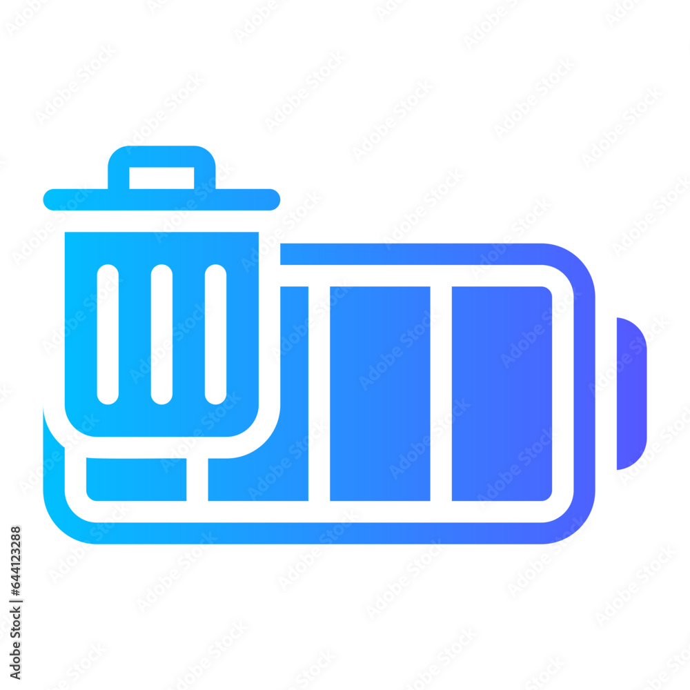 garbage gradient icon garbage gradient icon
