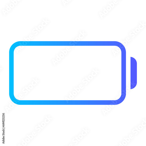 empty battery gradient icon