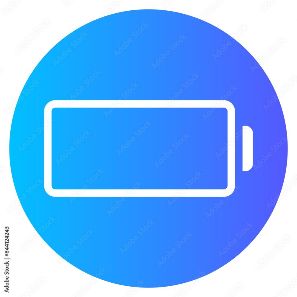 empty battery gradient icon empty battery gradient icon