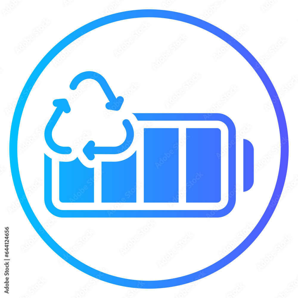 recycling gradient icon recycling gradient icon
