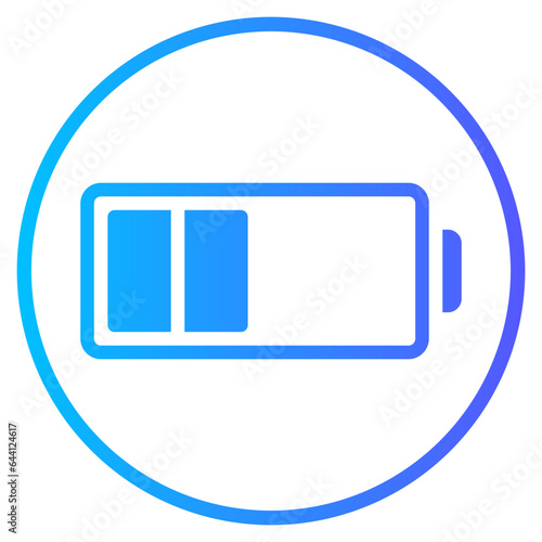 half battery gradient icon Free Download half battery gradient icon - GFXLoad
