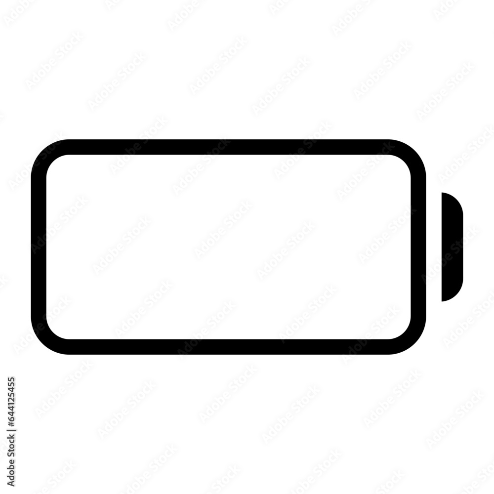 empty battery glyph icon empty battery glyph icon