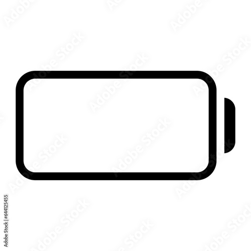 empty battery glyph icon
