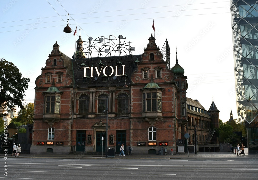 Tivoli Gardens entrance in Copenhagen 