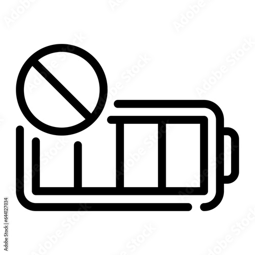 battery line icon