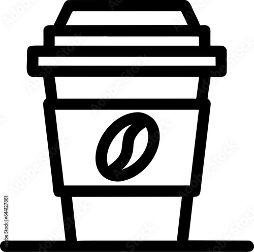 Delicious coffee paper cup icon