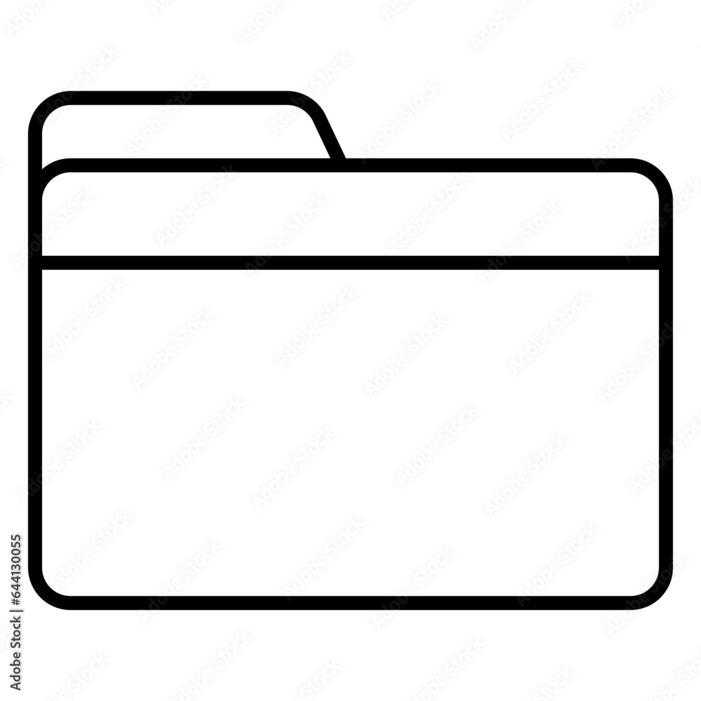 line style folder icon line style folder icon