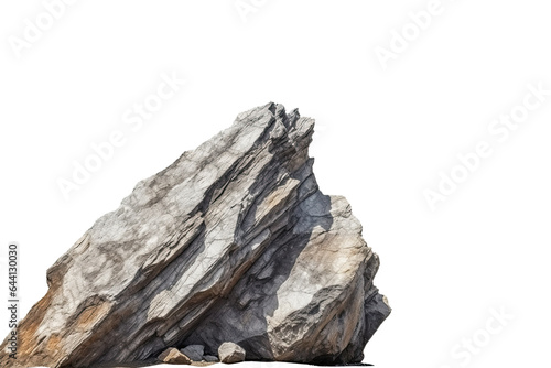 Rock stone isolated on white background cutout. PNG file ,artwork graphic design ,Generative AI