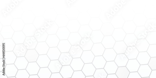 abstract white hexagon background design a white honeycomb grid pattern. . geometric background