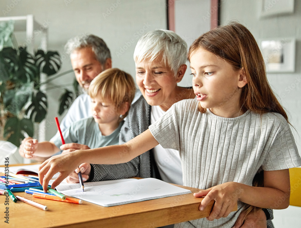 grandchild family child grandparent grandfather grandmother homework education home together learning school studying grandchild family child grandparent grandfather grandmother homework education home together learning school studying