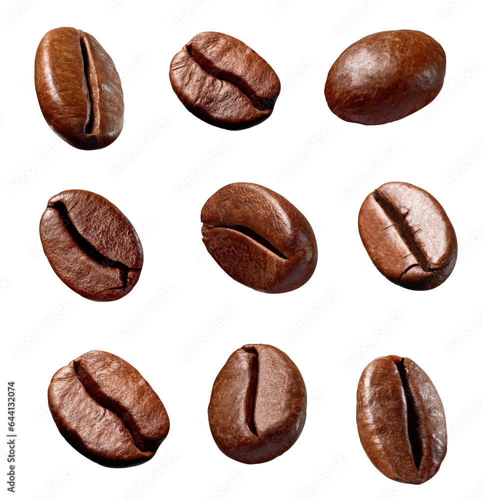 Fototapeta premium coffee bean brown roasted caffeine espresso seed