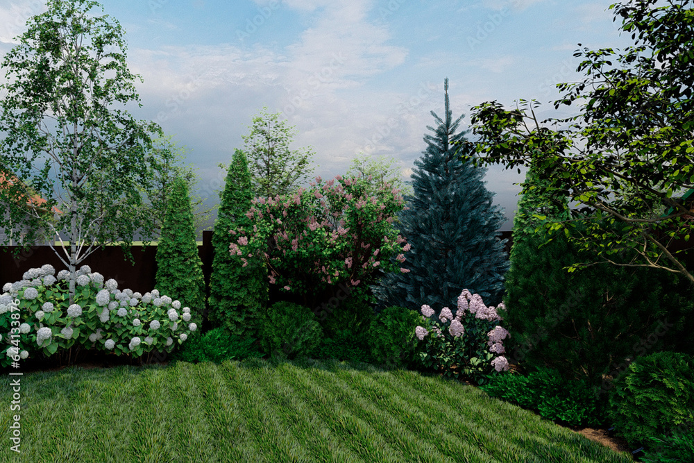 Obraz premium landscape design of the site