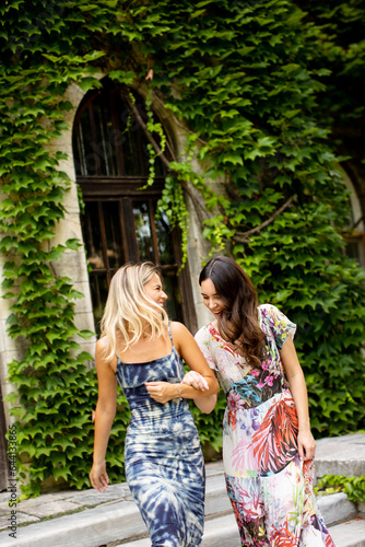 Pretty young women walking ...
