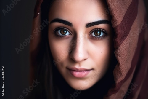 cropped portrait of a beautiful young woman in a hijab