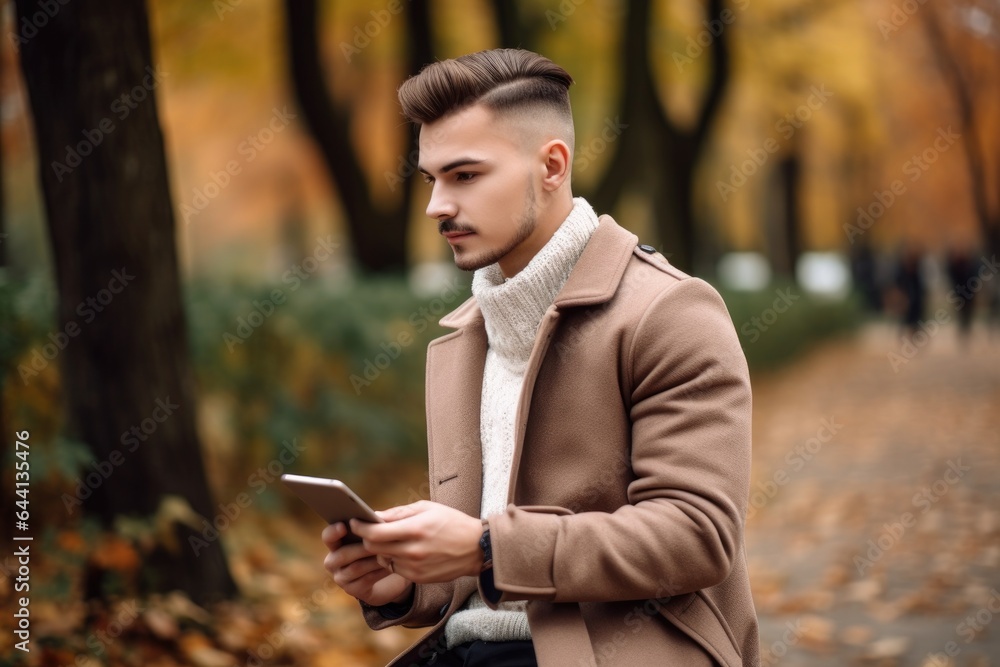 shot of a handsome young man using a digital tablet in the park shot of a handsome young man using a digital tablet in the park