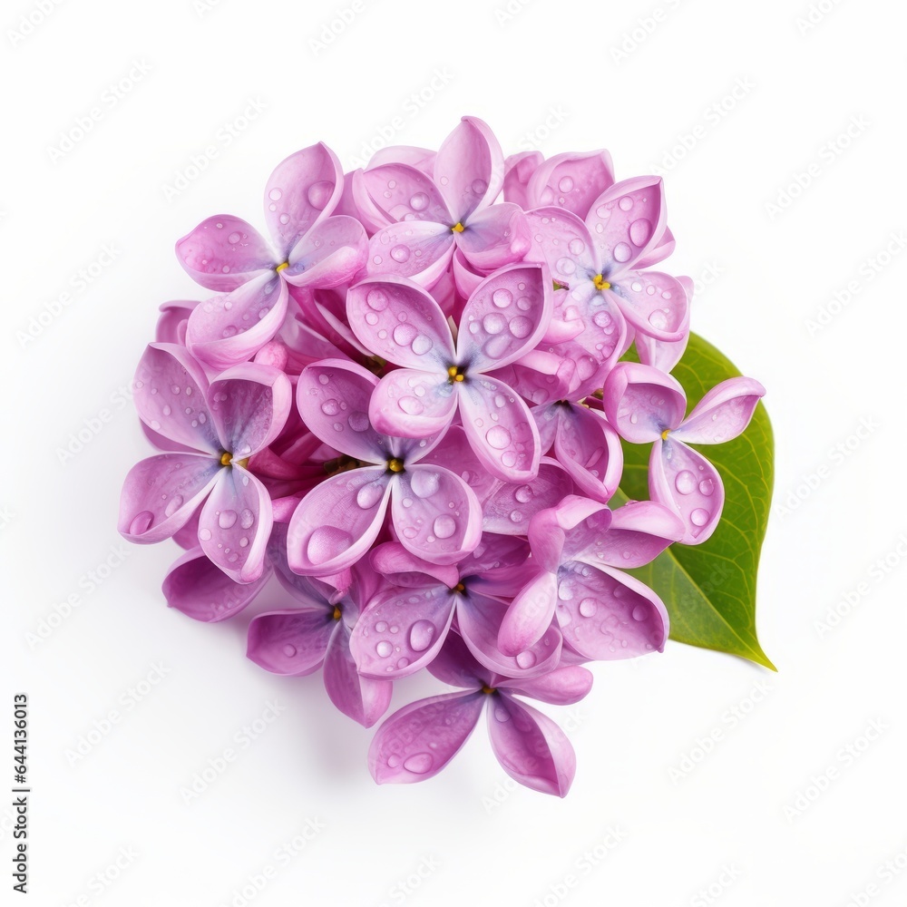 Photo of Lilac Flower isolated on a white background