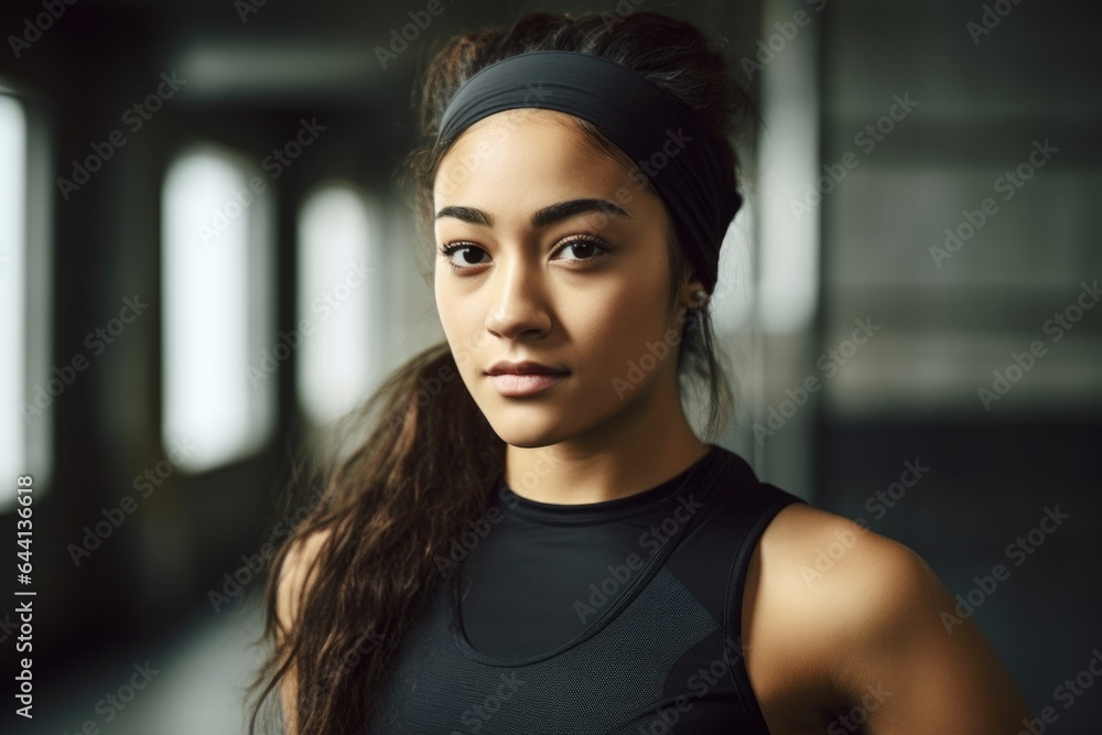 a cropped shot of a young woman in exercise clothing a cropped shot of a young woman in exercise clothing