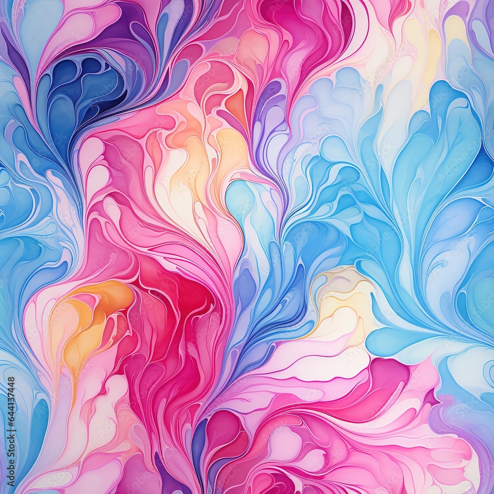 A seamless pattern of watercolor marbles A seamless pattern of watercolor marbles