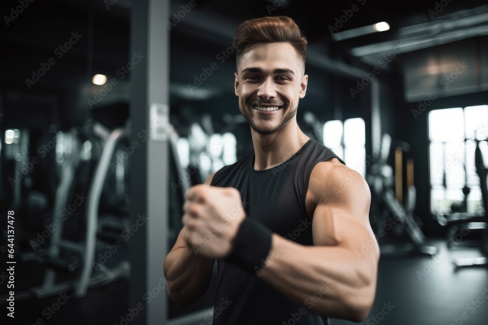 shot of a young man giving thumbs up while working out shot of a young man giving thumbs up while working out