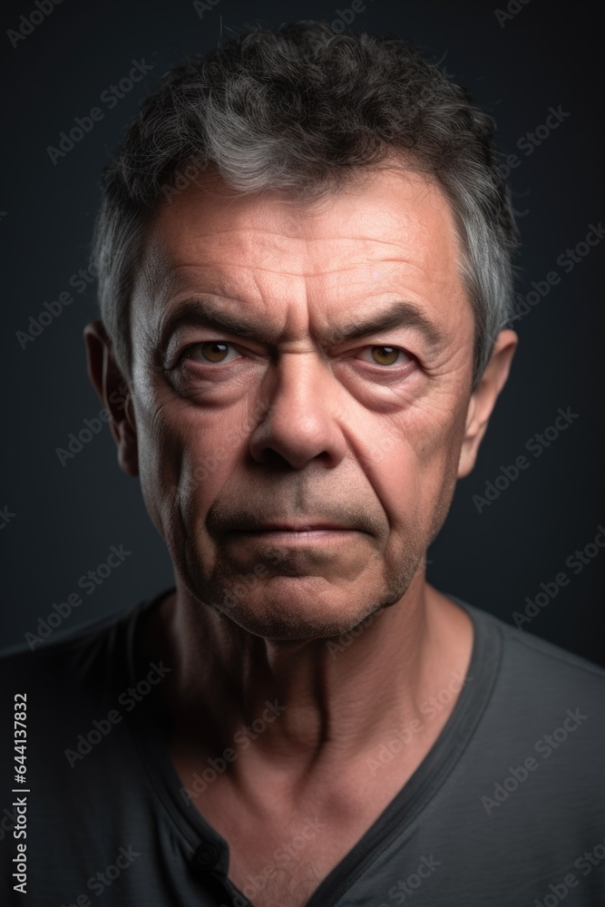 portrait of a man in front of gray studio background portrait of a man in front of gray studio background