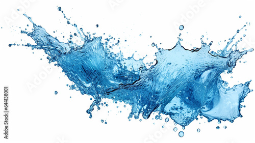 water splashes isolated on a white background.